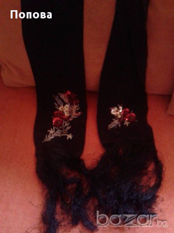  Копринен  марков шал с пайети, снимка 4 - Шалове - 15962089