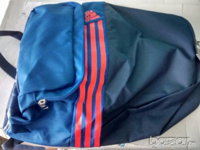 Нова раница Adidas 3 Stripes DER Backpack Dark Blue, снимка 8 - Чанти - 19215641