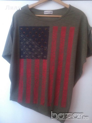 модерна тениска с капси, снимка 2 - Тениски - 17347700