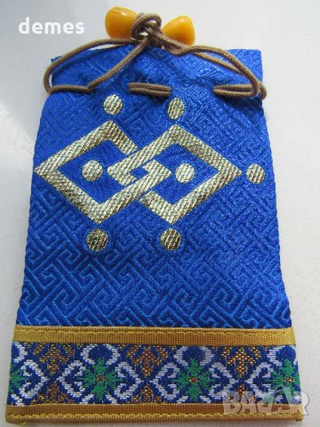 Традиционна торбичка тип пунгия от плат DELL от Монголия-13