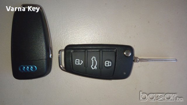 Кутийка за ключ с 3 бутона Audi / Ауди A2, A3, A4, A5, A6, A8, ТТ, Q7, снимка 3 - Аксесоари и консумативи - 17867538