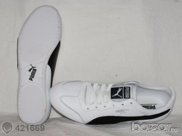 PUMA Ring White-black размер 38 1/2 Дамски/Юноша, снимка 3 - Маратонки - 6704128