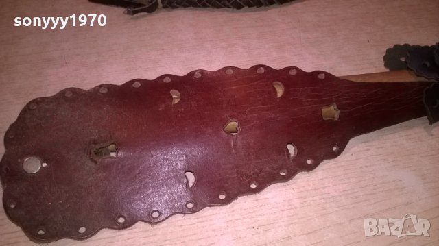 кожен камшик/бич-с дървена дръжка-внос франция-1.7м, снимка 7 - Колекции - 25590965