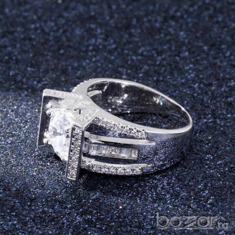 Пръстен с бял сапфир, №59, снимка 2 - Пръстени - 20624226