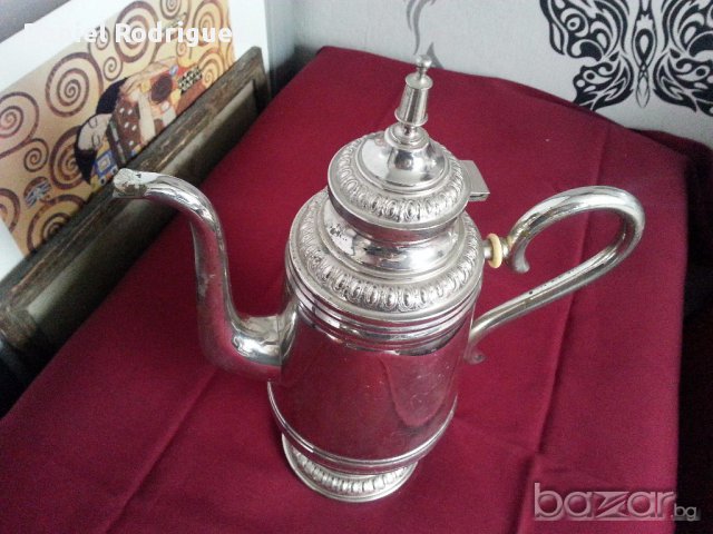 Красива Голяма Изящна Кана , Чайник,Арт Нуво, снимка 2 - Антикварни и старинни предмети - 17229603