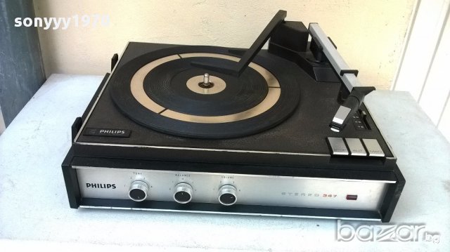 Philips stereo 347 грамофон-внос швеицария , снимка 1 - Плейъри, домашно кино, прожектори - 18127393