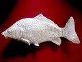 Сребърен шаран, изработка "Modello-depositato", риба, сребро, подарък за рибар, снимка 1 - Антикварни и старинни предмети - 23083778