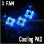 Охладител за лаптоп с 3 вентилатора - код 738, снимка 4