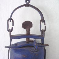 Стара миньорска лампа, снимка 2 - Антикварни и старинни предмети - 10745702