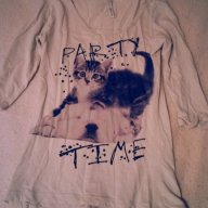 Блуза с коте, снимка 1 - Детски Блузи и туники - 9980986