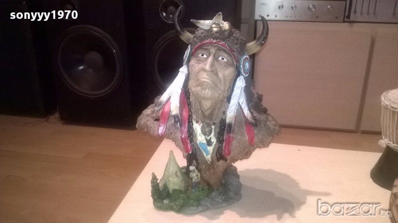 Индиански вожд-40х30см-внос швеицария, снимка 1