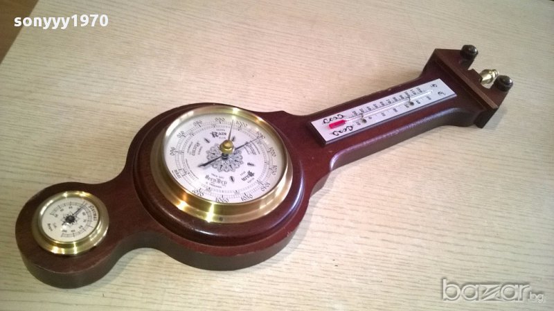 Ретро колекция-хидро/баро/термометър-54х16см-внос швеицария, снимка 1
