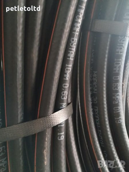 Маркуч гумено-текстилен за газ пропан-бутан Ф 10 мм - българско производство, снимка 1