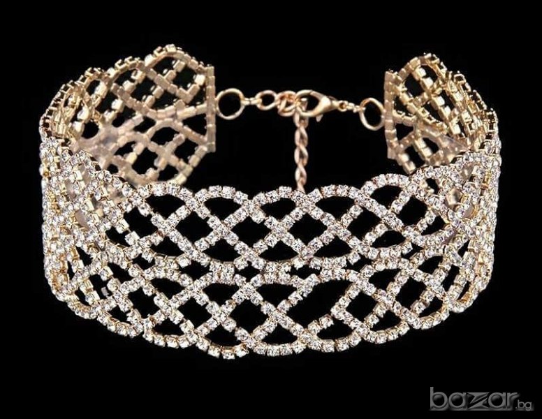 Чокър голд кристали, снимка 1