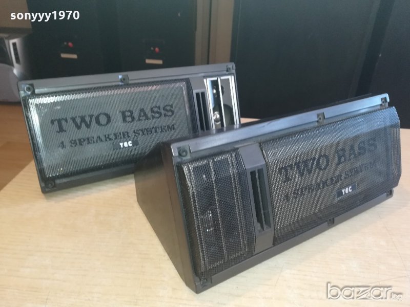 tec 8118al two bass-2x100w-28х15х13см-внос швеицария, снимка 1