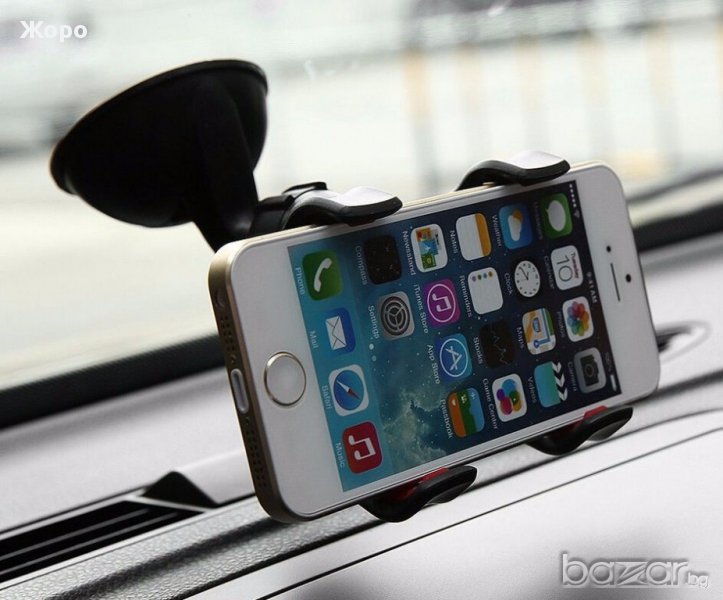 Универсална стойка поставка щипка двойна за кола за телефон Samsung и др., снимка 1