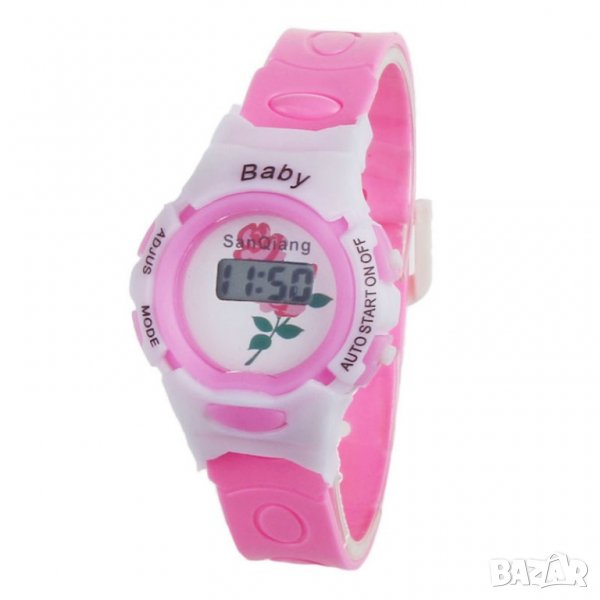 ⌚ Детски Часовник Розов Електронен - Спортен, Силиконов, снимка 1