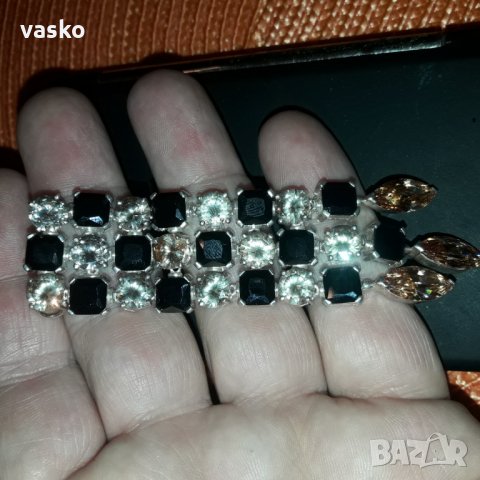 Сребро с камъни-38грама, снимка 2 - Колиета, медальони, синджири - 23320917