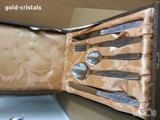 Руски прибори за хранене в кутия, снимка 4 - Антикварни и старинни предмети - 24738425