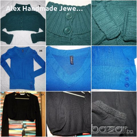 Дамски блузи, ризи, туники, жилетки, болера нови и отлични, снимка 9 - Блузи с дълъг ръкав и пуловери - 19797049