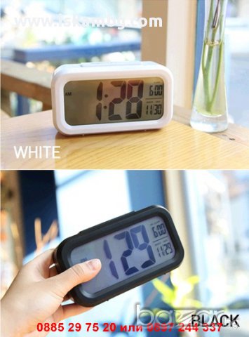 Електронен LED часовник с аларма - код 1019, снимка 6 - Други стоки за дома - 12979307