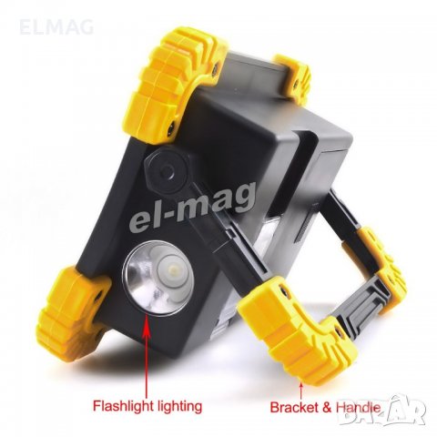 Работна COB LED Лампа-Прожектор "LL-812" , снимка 8 - Къмпинг осветление - 24230619