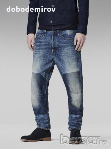 Нови дънки G-Star Type C Loose Mens Tapered Jeans in Block Wash оригинал, снимка 2 - Дънки - 12833897