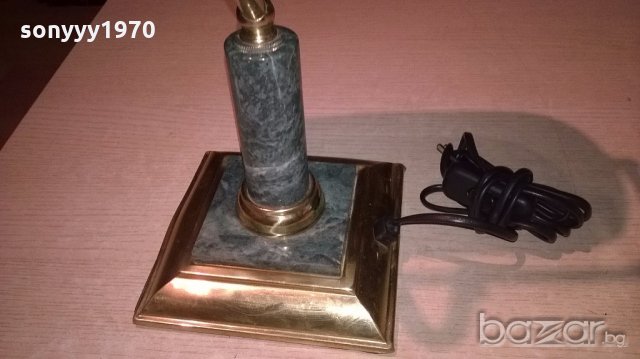 АНТИКА-ретро колекция-мед/месинг/мрамор-40х27х25см-внос франция, снимка 11 - Антикварни и старинни предмети - 20004910