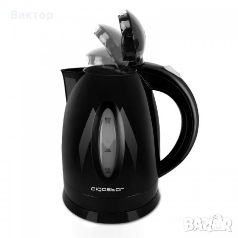Кана за гореща вода  BPA-freе Aigostar Night Star  -2200W, 1,7 Liter,, снимка 4 - Кани - 23307896