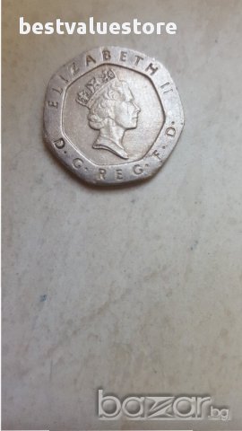 Монета 20 Английски Пенса 1996г. / 1996 20 Pence UK Coin KM# 939 Sp# 4361, снимка 2 - Нумизматика и бонистика - 15469899