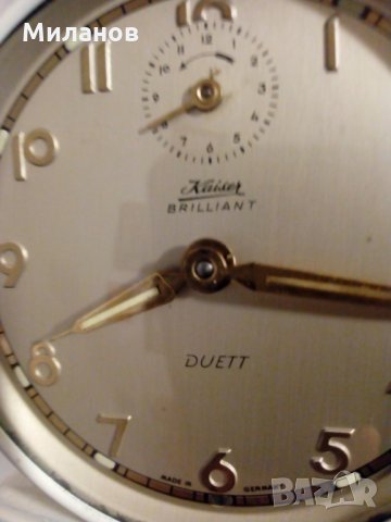 Немски настолен часовник,будилник, снимка 5 - Антикварни и старинни предмети - 24286885