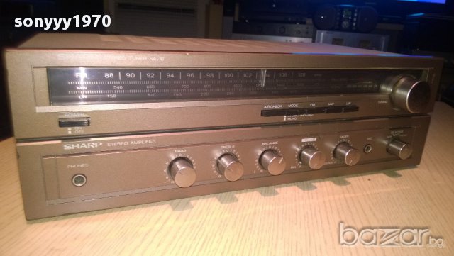 sharp sa-10hb-stereo receiver-160w-made in japan-внос швеицария, снимка 2 - Ресийвъри, усилватели, смесителни пултове - 8928301