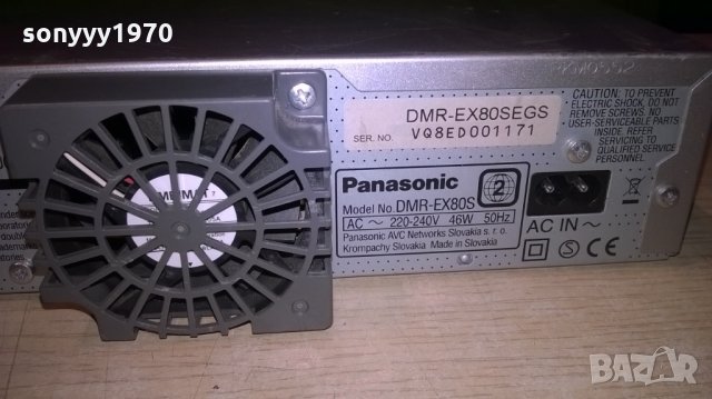 panasonic dmr-ex80s hdd/dvd hdmi-recorder-внос швеицария, снимка 17 - Плейъри, домашно кино, прожектори - 22538373