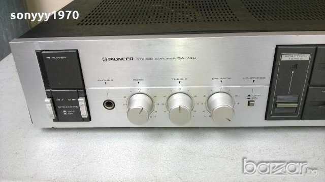 pioneer sa-740-stereo amplifier-made in japan-внос швеицария, снимка 5 - Ресийвъри, усилватели, смесителни пултове - 18216889