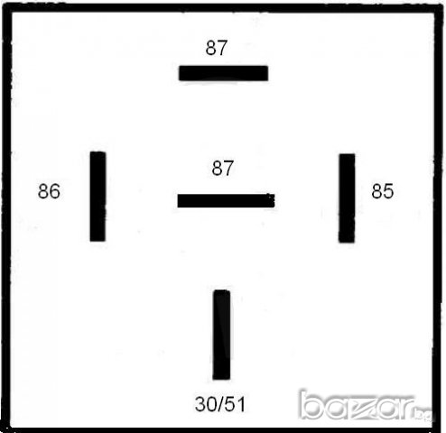 Реле 12V 30A - 4pin, снимка 2 - Аксесоари и консумативи - 9606673