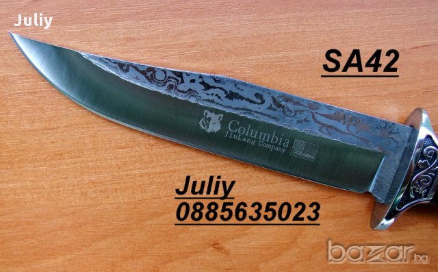 Ловен нож с фиксирано острие COLUMBIA SA42, снимка 5 - Ножове - 11604437