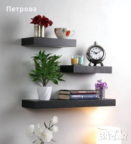 Комплект рафтове в цвят венге 