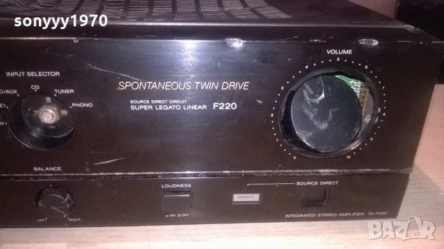 sony ta-f220 stereo amplifier-за ремонт/части-внос швеицария, снимка 10 - Ресийвъри, усилватели, смесителни пултове - 22301676