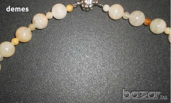  Гердан от естествен мрамор/афганистански нефрит/, снимка 5 - Колиета, медальони, синджири - 20564794