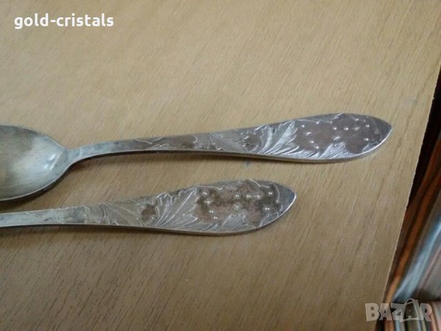 Стари руски  лъжички юммет, снимка 4 - Антикварни и старинни предмети - 24140253