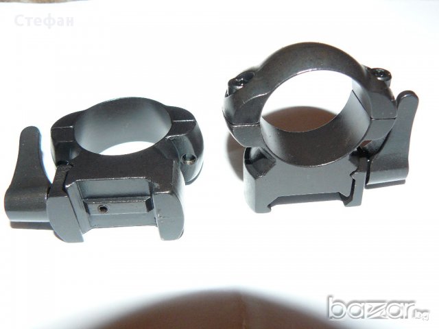 Бърз стоманен монтаж оптика, бързомер 1" (25,4мм) и 30мм, снимка 5 - Оборудване и аксесоари за оръжия - 17086083