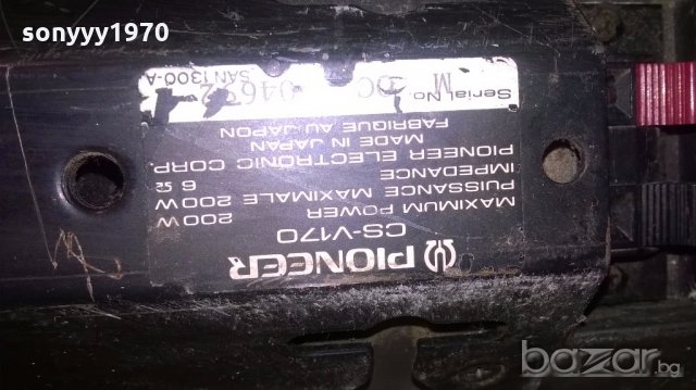 BIG pioneer cs-v170/2x200w/6ohm-made in japan-внос англия, снимка 18 - Тонколони - 19778896