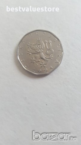 Монета 2 Чешки Крони От 1994г. / 1994 2 Czech Koruny Coin KM# 9 Schön# 176, снимка 3 - Нумизматика и бонистика - 15674609
