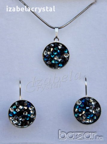 Колие,Обеци,Комплекти Сваровски''Rocks" Crystals from SWAROVSKI ®, снимка 8 - Бижутерийни комплекти - 11438837