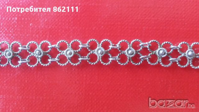 Сребърна брошка, сребърна гривна, снимка 6 - Бижутерийни комплекти - 14803318