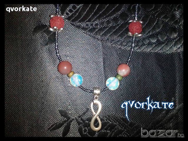 Колие безкрайност, снимка 2 - Колиета, медальони, синджири - 15945765