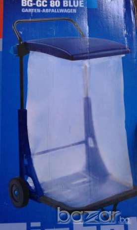 Градинска количка - кош за отпадъци с колела - 80л - нови!, снимка 2 - Градински цветя и растения - 17644405