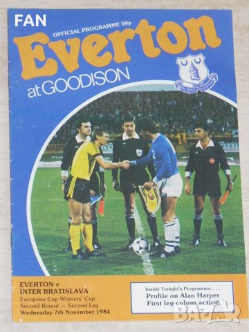 Евертън оригинални футболни програми Фейенорд 1979, Дукла Прага 1978, Интер 1984, Фортуна Ситард '85, снимка 6 - Фен артикули - 23119049
