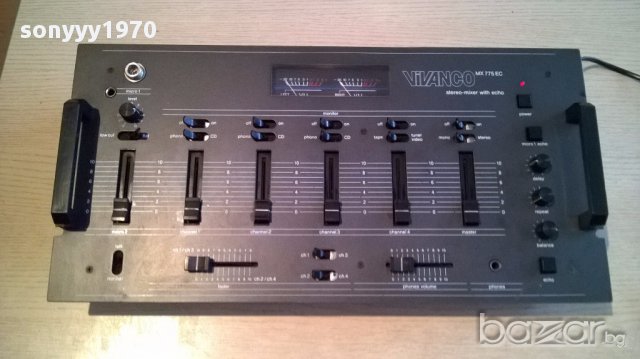 Vivanco mx775ec stereo mixer/eho-germany-внос швеицария, снимка 6 - Ресийвъри, усилватели, смесителни пултове - 13824371