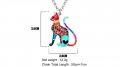 Медальон декоративен котка коте котешко колие верижка Бижута ланец ланче огърлица за момичета, снимка 3
